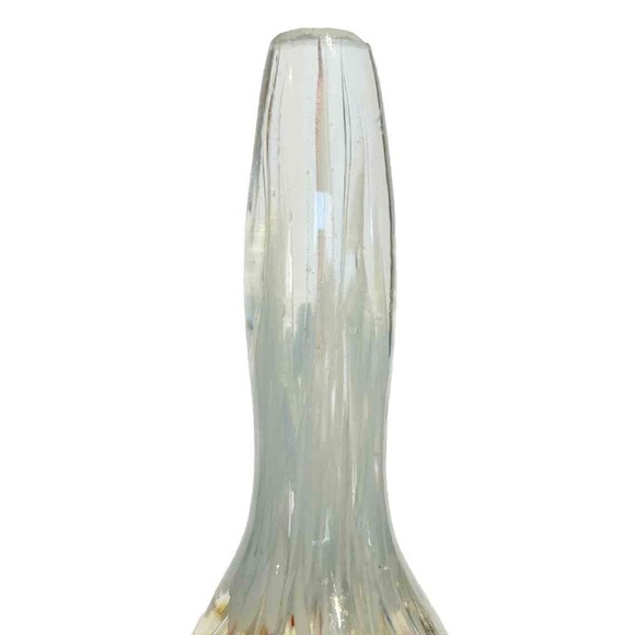 Decorative Blown Art Glass Pink Lily Flower Floral Blue Paperweight Bauble Decor - Picture 10 of 16